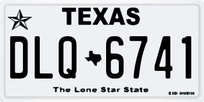 TX license plate DLQ6741