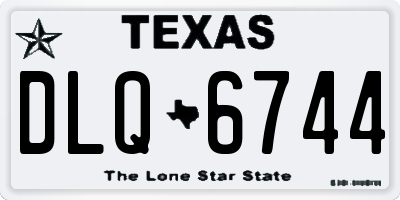 TX license plate DLQ6744