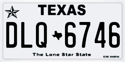 TX license plate DLQ6746