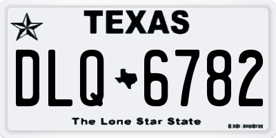 TX license plate DLQ6782