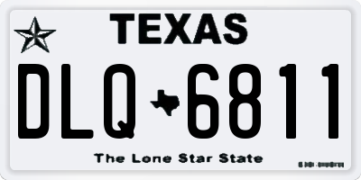 TX license plate DLQ6811