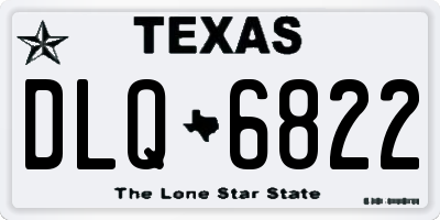 TX license plate DLQ6822
