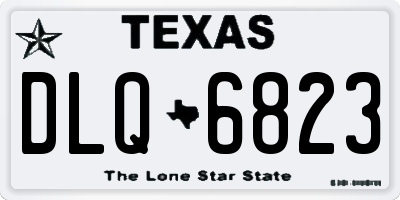 TX license plate DLQ6823