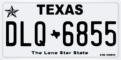 TX license plate DLQ6855