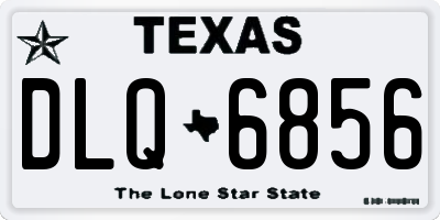 TX license plate DLQ6856