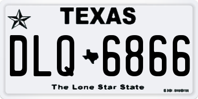TX license plate DLQ6866