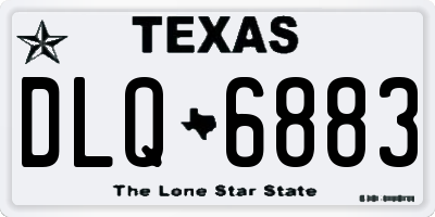 TX license plate DLQ6883