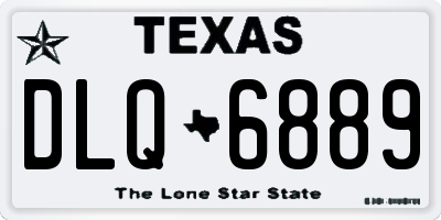 TX license plate DLQ6889