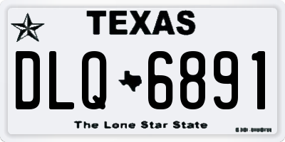 TX license plate DLQ6891