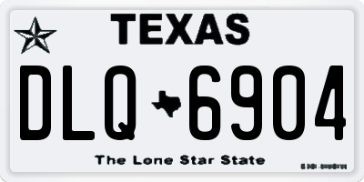 TX license plate DLQ6904