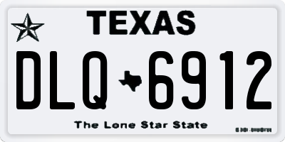 TX license plate DLQ6912