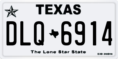 TX license plate DLQ6914