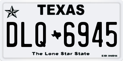 TX license plate DLQ6945