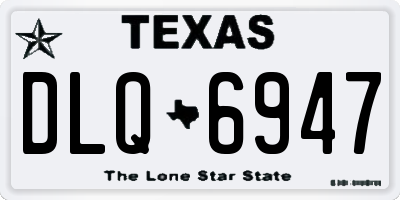 TX license plate DLQ6947
