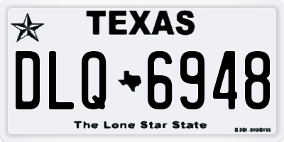 TX license plate DLQ6948
