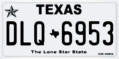 TX license plate DLQ6953