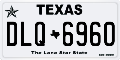 TX license plate DLQ6960