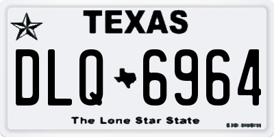 TX license plate DLQ6964