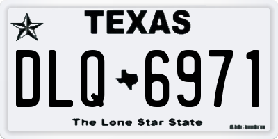 TX license plate DLQ6971