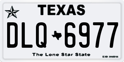 TX license plate DLQ6977