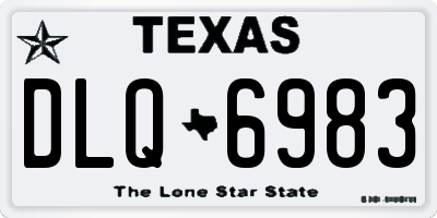 TX license plate DLQ6983