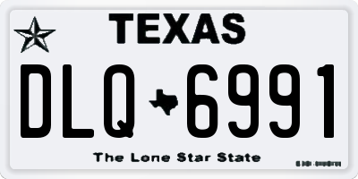 TX license plate DLQ6991