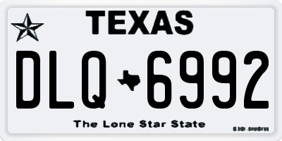 TX license plate DLQ6992