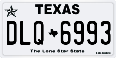 TX license plate DLQ6993