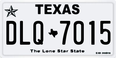 TX license plate DLQ7015