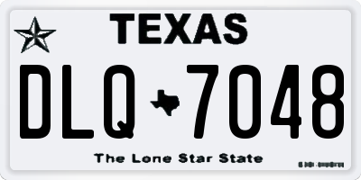 TX license plate DLQ7048