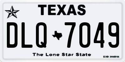 TX license plate DLQ7049