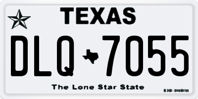 TX license plate DLQ7055
