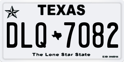 TX license plate DLQ7082