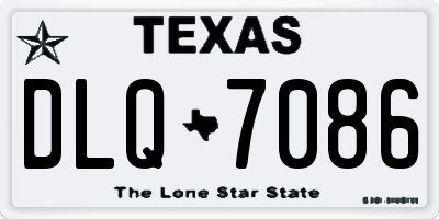 TX license plate DLQ7086