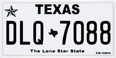 TX license plate DLQ7088