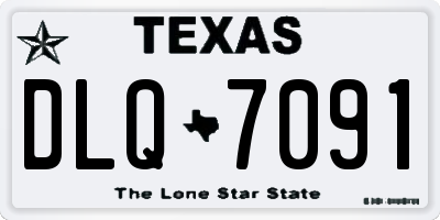 TX license plate DLQ7091