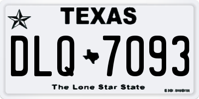 TX license plate DLQ7093