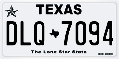 TX license plate DLQ7094