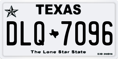 TX license plate DLQ7096