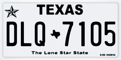 TX license plate DLQ7105