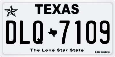 TX license plate DLQ7109