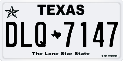 TX license plate DLQ7147