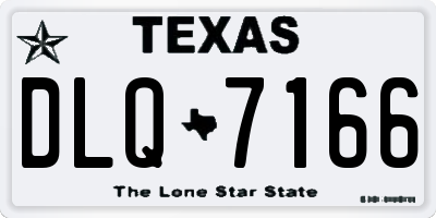 TX license plate DLQ7166