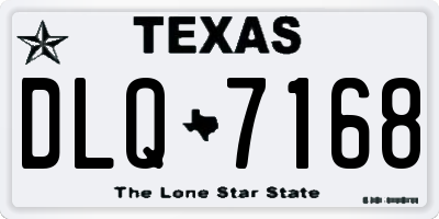 TX license plate DLQ7168