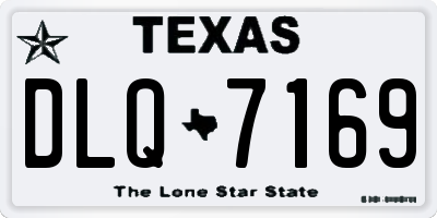 TX license plate DLQ7169