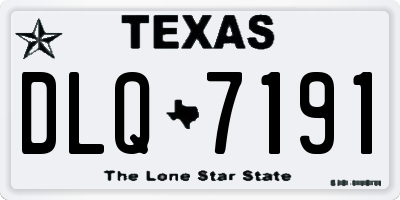 TX license plate DLQ7191