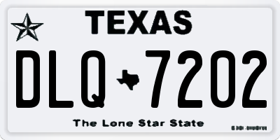 TX license plate DLQ7202