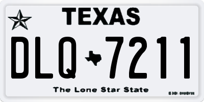 TX license plate DLQ7211
