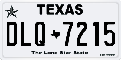 TX license plate DLQ7215