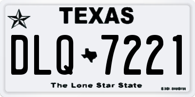 TX license plate DLQ7221